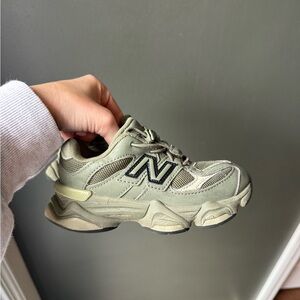 New Balance Kids Olive Green Sneakers